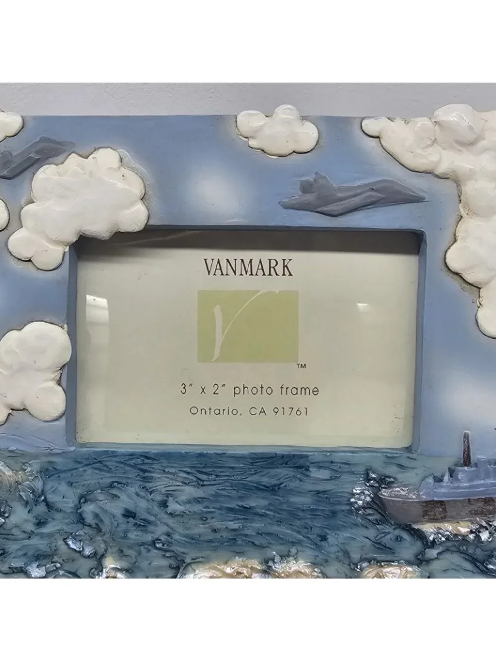 VANMARK 3D AMERICAN HEROES NAVY BATTLESHIP PHOTO FRAMES 6x4 3x2 **EUC